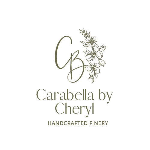 Logo for Carabella by Cheryl with floral design on a white background