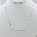 Morganite Gemstone Bar Necklace – Timeless Luxury and Sophistication-Neckace-Carabella By Cheryl